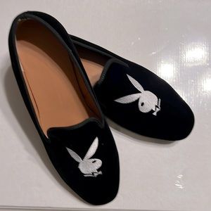 Duke + Dexter Velvet Bunny Loafers